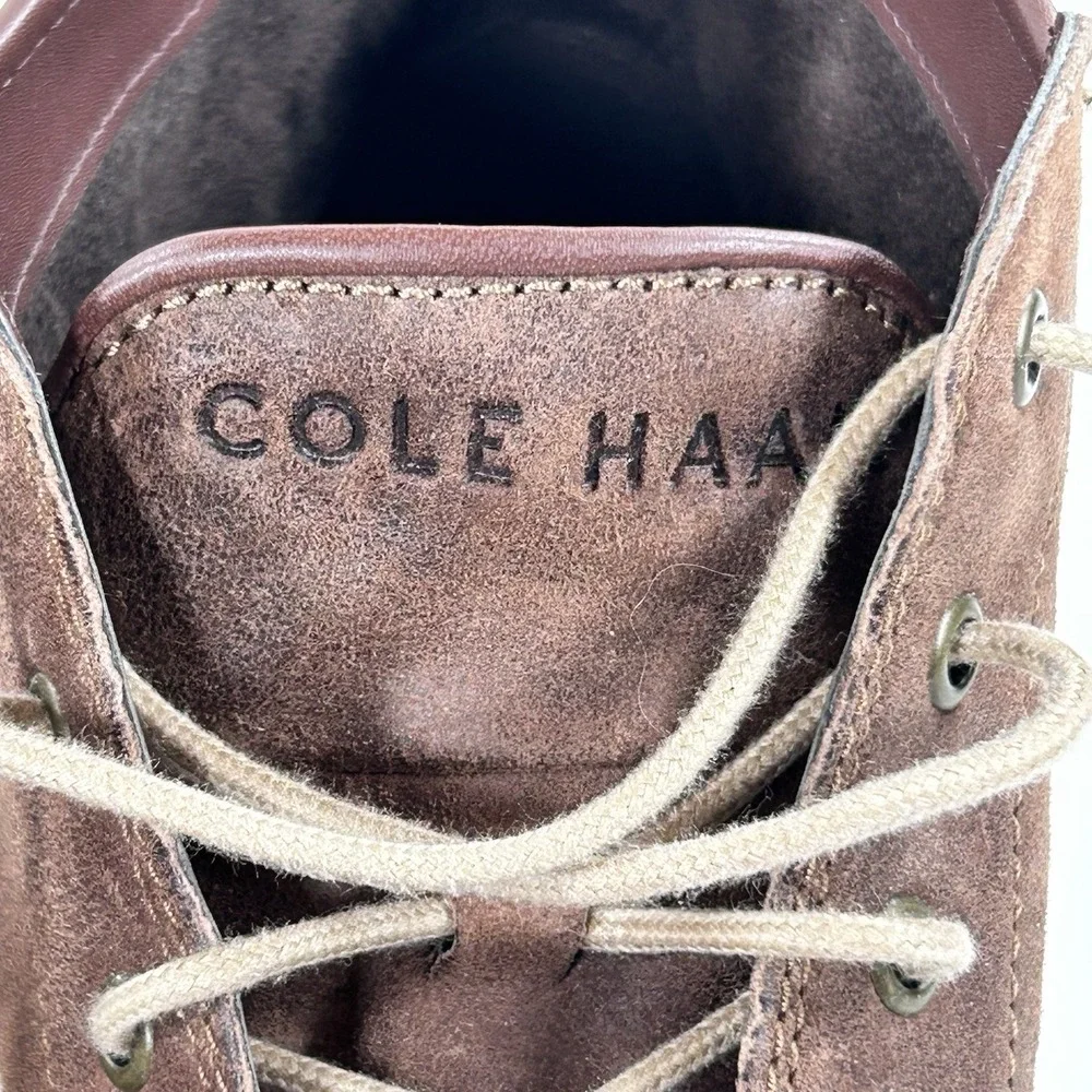 Cole Haan Grand Nathan 8.5 M Chukka Ankle Boot Brown Suede Men's